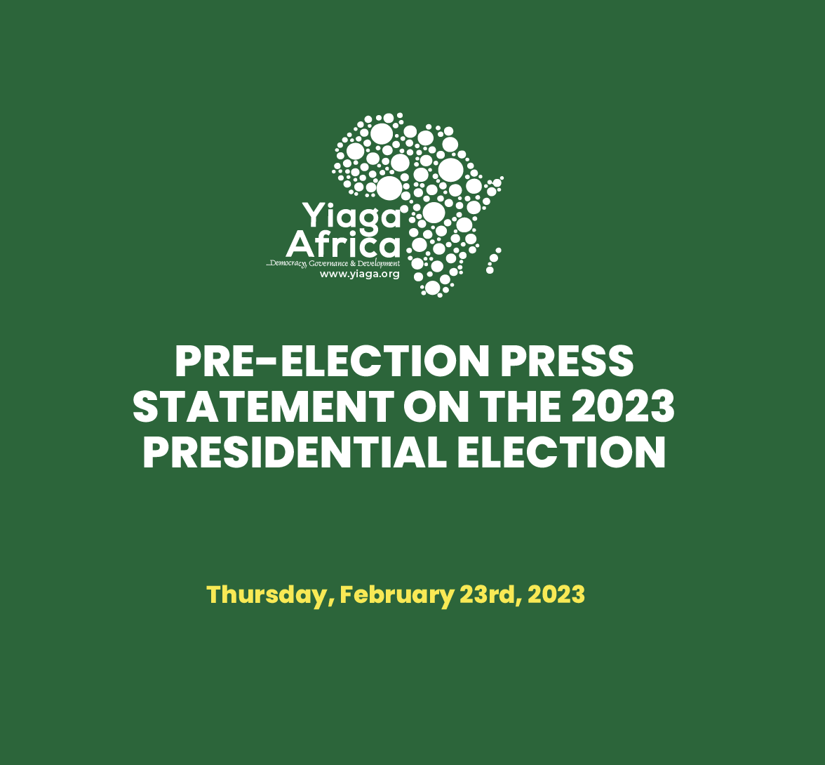 Pre Election press statement on the 2023 presidential election in Nigeria