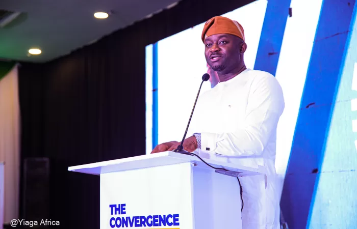 Samson Itodo speaking at The Convergence 5.0