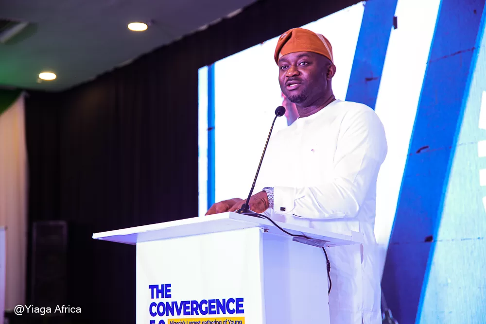 Samson Itodo speaking at The Convergence 5.0